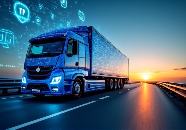 Secure truck tracking dashboard with digital shields